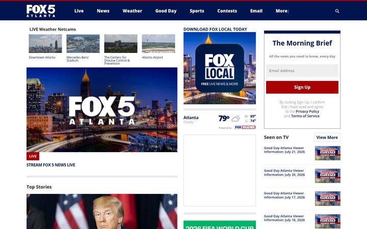 Screenshot of myfoxatlanta.com