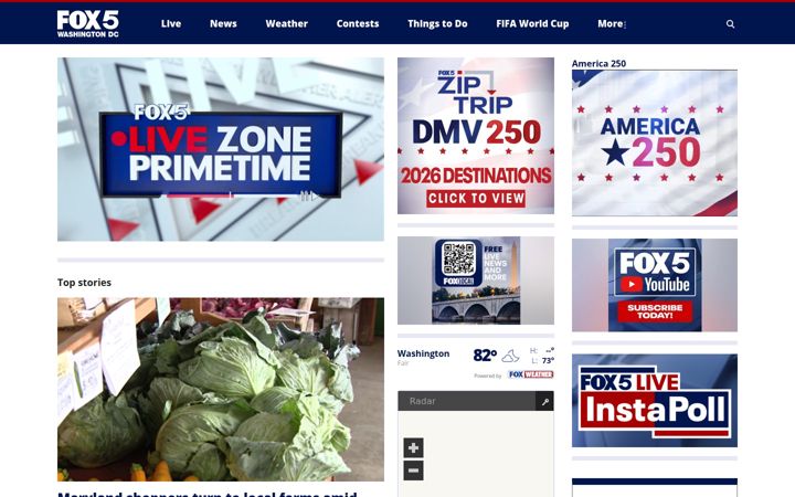 Screenshot of myfoxdc.com