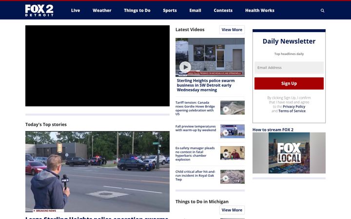 Screenshot of myfoxdetroit.com