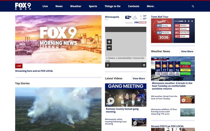 Screenshot von myfoxtwincities.com