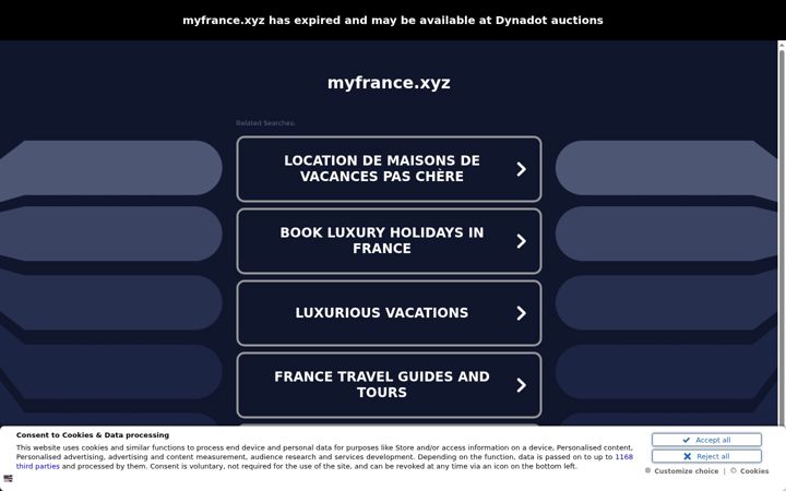 Screenshot of myfrance.xyz