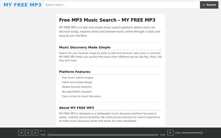 Screenshot of myfreemp3.ink