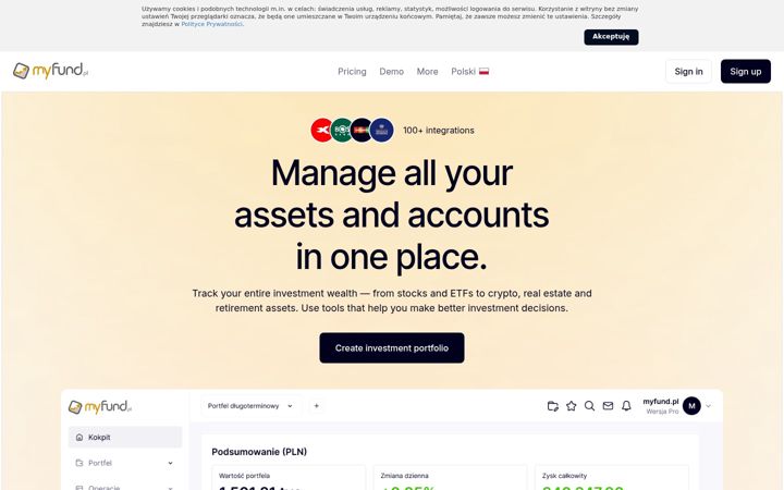 Screenshot of myfund.pl