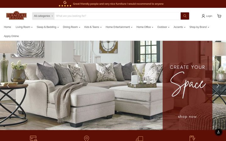 Screenshot ta' myfurnitureshoppe.com