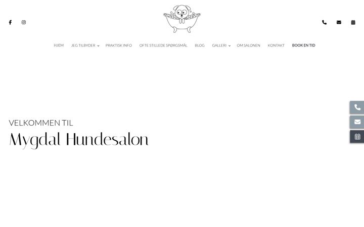 Screenshot van mygdalhundesalon.dk