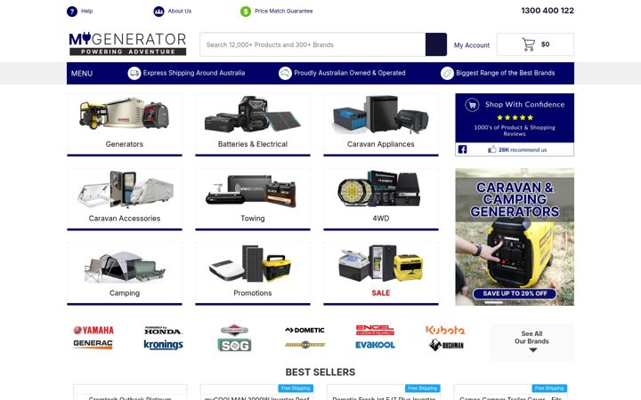 Screenshot του mygenerator.com.au