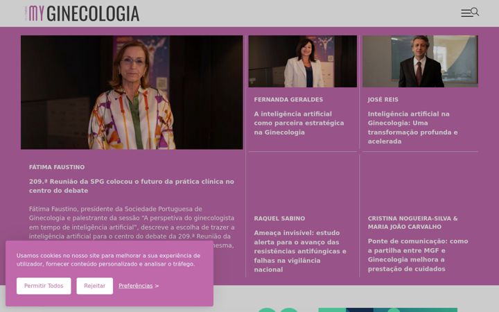 Screenshot of myginecologia.pt