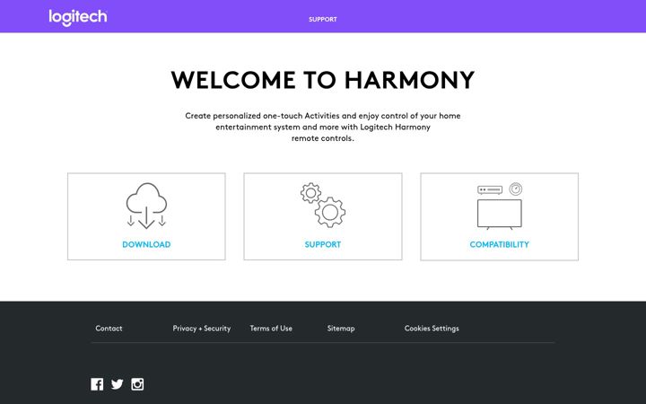 Snímek obrazovky myharmony.com