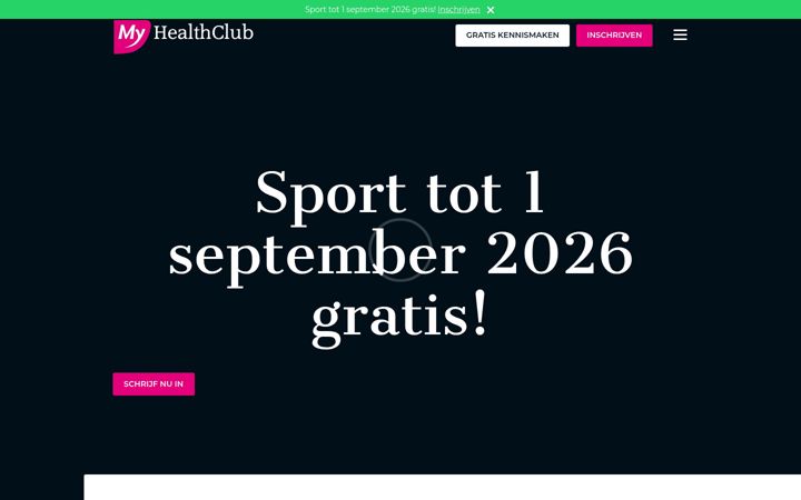 Screenshot of myhealthclub.nl