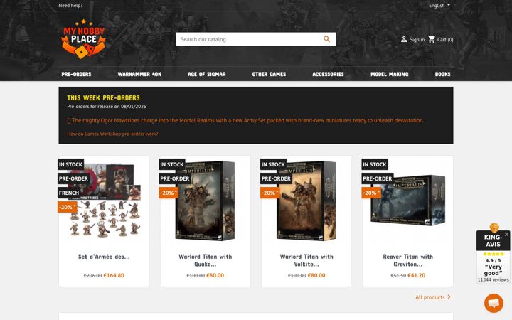 Screenshot of myhobby.place