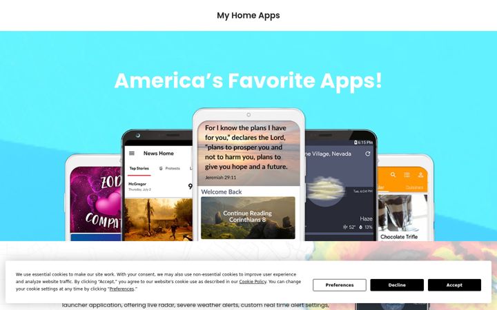 Screenshot of myhomeapps.com