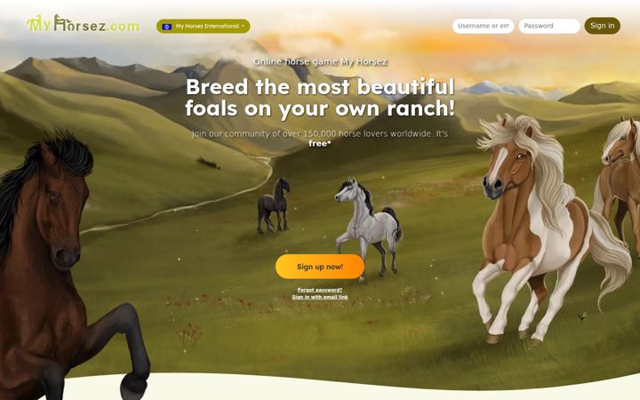 Screenshot of myhorsez.com