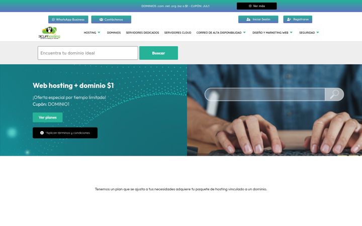 Screenshot of myhostingdomain.net