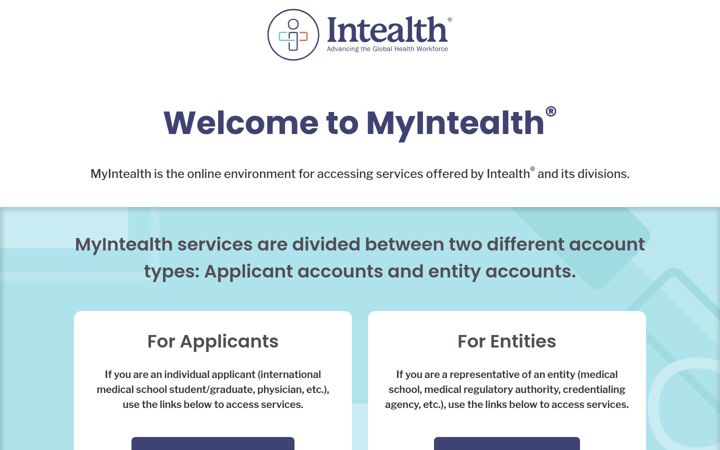 Screenshot of myintealth.app