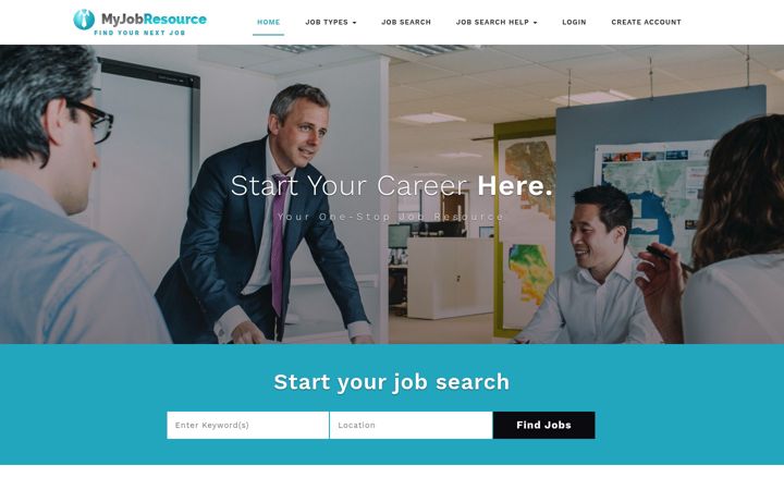 Screenshot of myjobresource.com