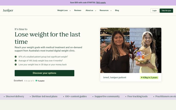 Screenshot of myjuniper.com