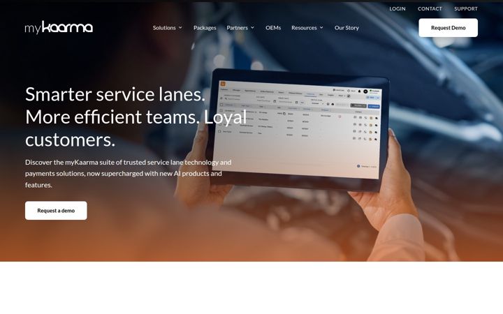 Screenshot of mykaarma.com