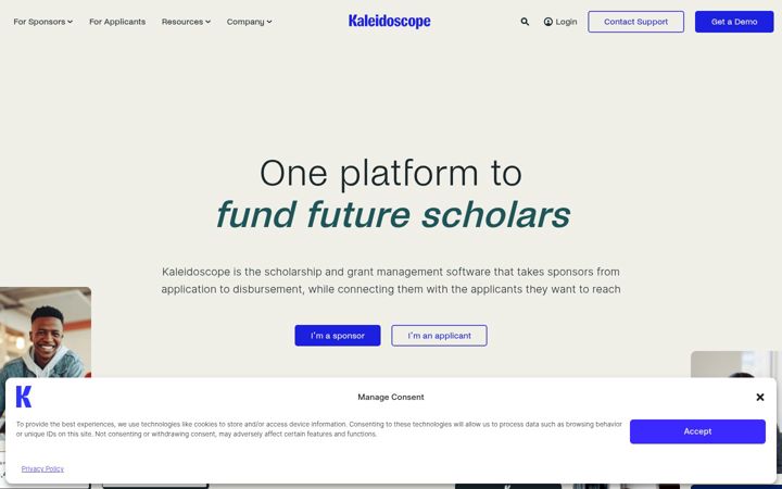 Screenshot of mykaleidoscope.com