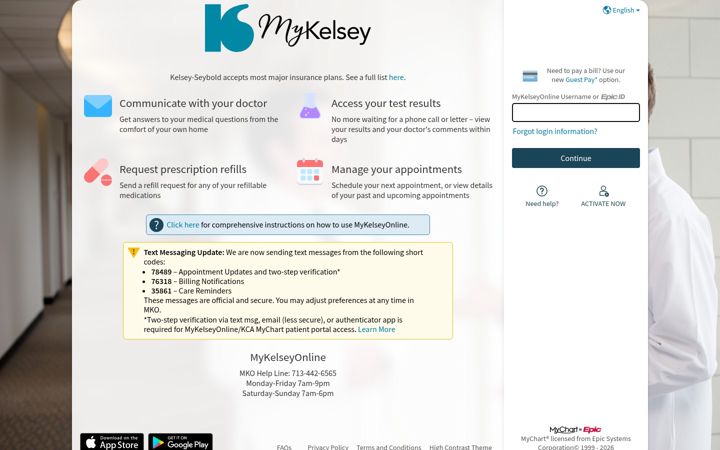 Screenshot of mykelseyonline.com
