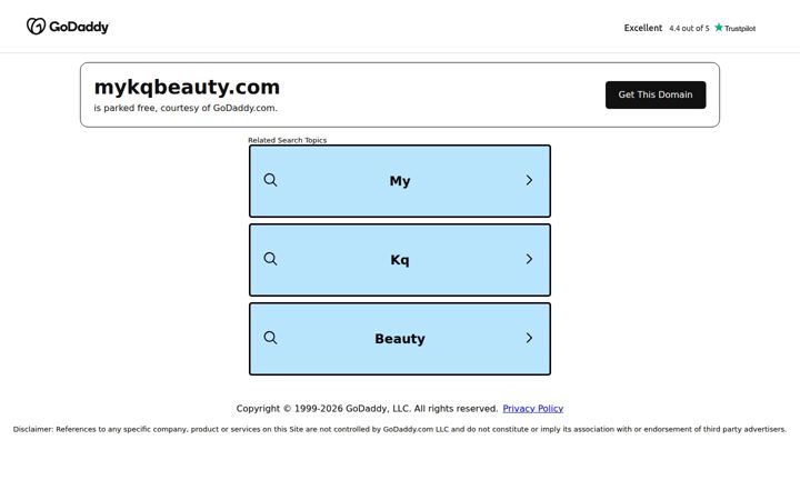 Екранна снимка на mykqbeauty.com