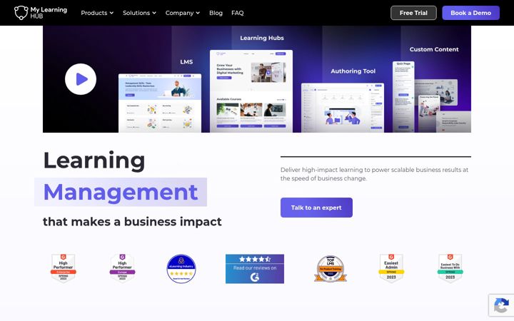 Screenshot of mylearninghub.com