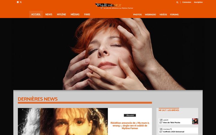 Snímek obrazovky mylene.net
