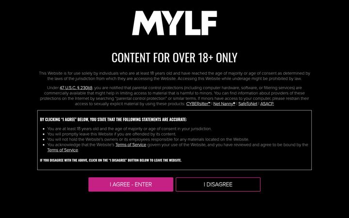 Screenshot di mylf.com