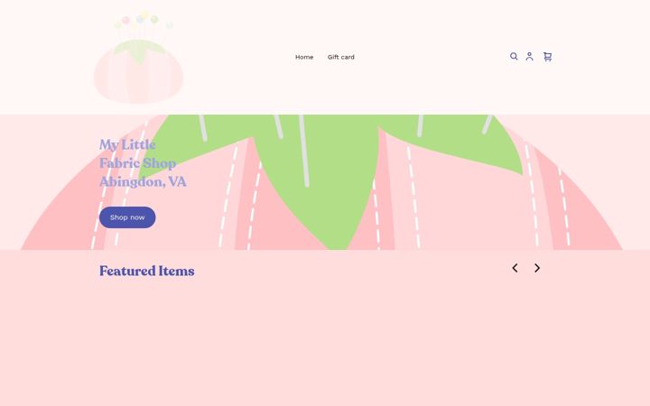 Ekrānuzņēmums no mylittlefabricshopabingdon.com