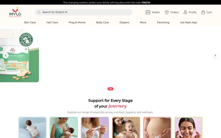 Skjermbilde av mylofamily.com