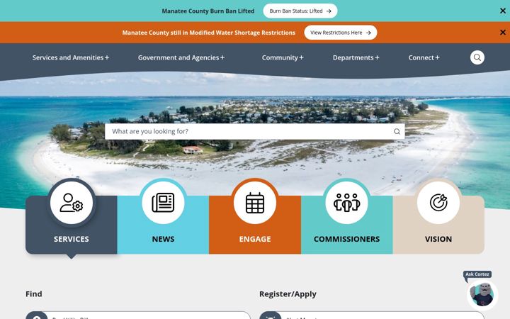 Screenshot of mymanatee.org