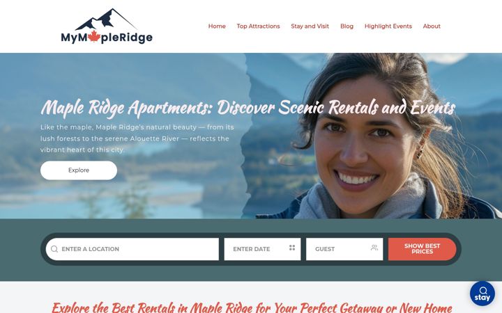 Screenshot of mymapleridge.com