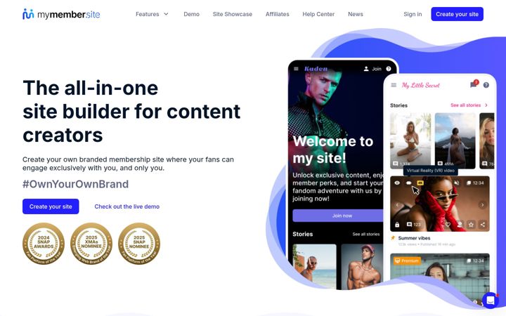 Screenshot of mymember.site