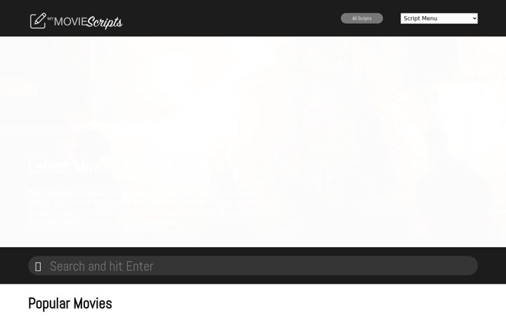 Screenshot of mymoviescripts.com