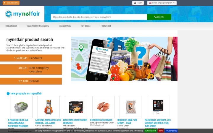Screenshot of mynetfair.com