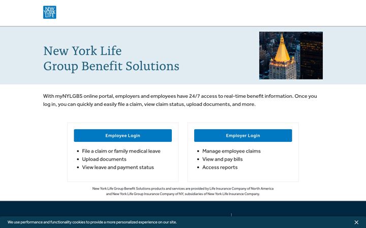 Screenshot of mynylgbs.com