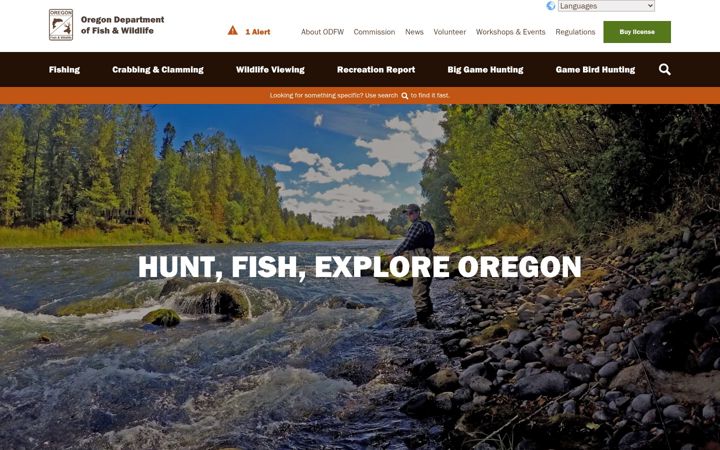 Screenshot of myodfw.com