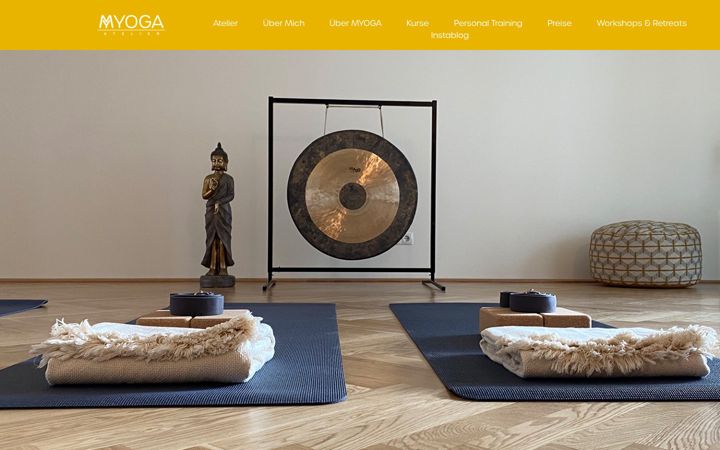 Skärmbild av myoga-atelier.at