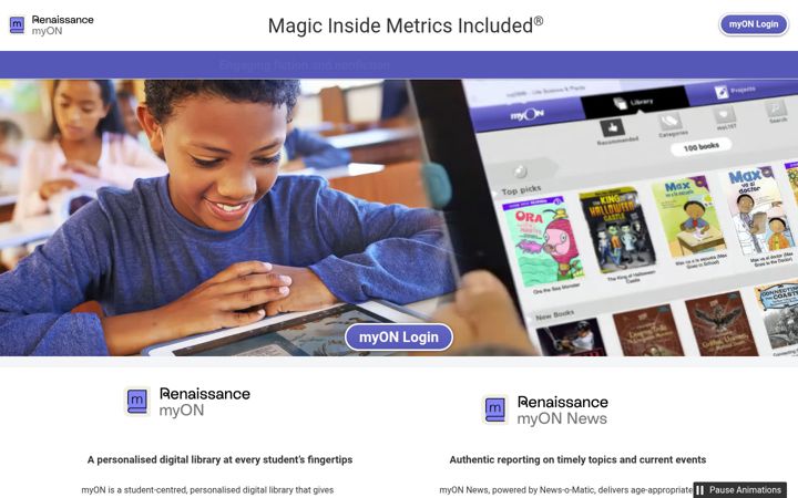 Screenshot of myon.co.uk