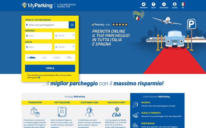 Screenshot of myparking.it