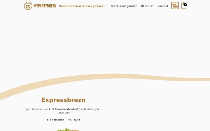Screenshot ta' mypartybrezn.at