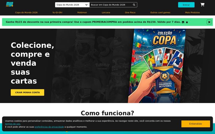 Captura de ecrã de mypcards.com