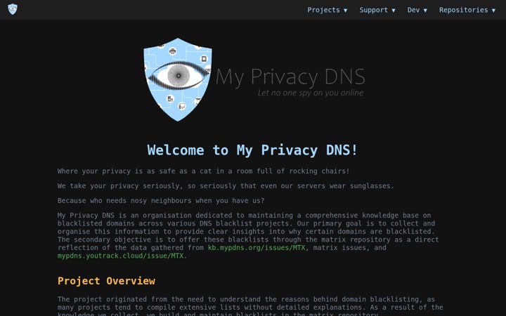 Screenshot of mypdns.org