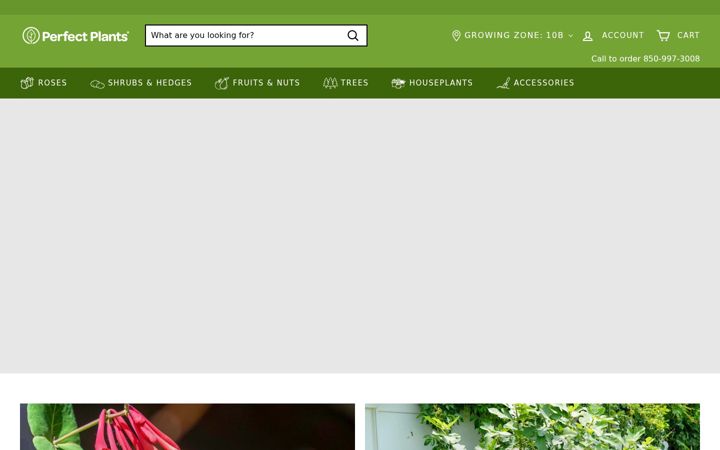 Screenshot of myperfectplants.com