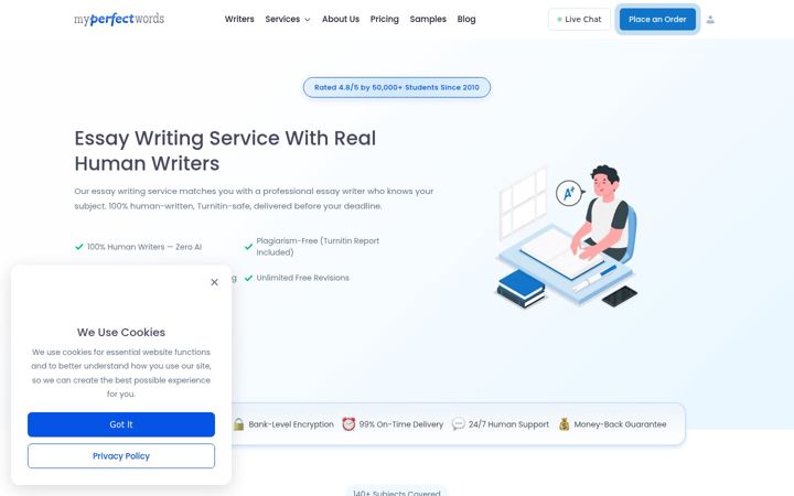 Screenshot of myperfectwords.com