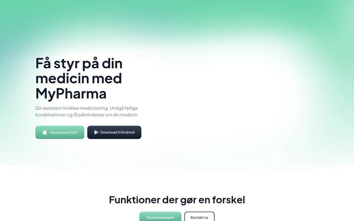Skjámynd af mypharma.dk