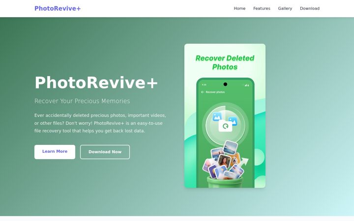 Screenshot of myphotoreviveplus.com