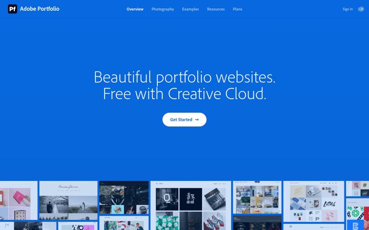 Screenshot van myportfolio.com