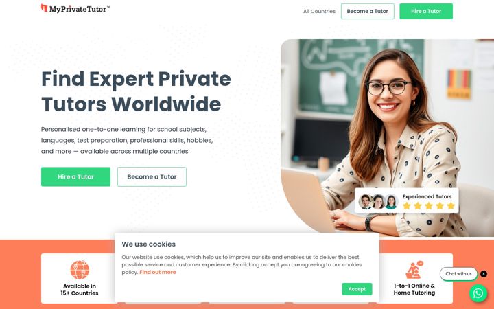 Screenshot di myprivatetutor.net