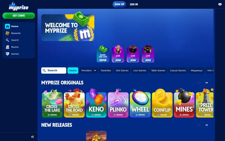 Screenshot of myprize.us