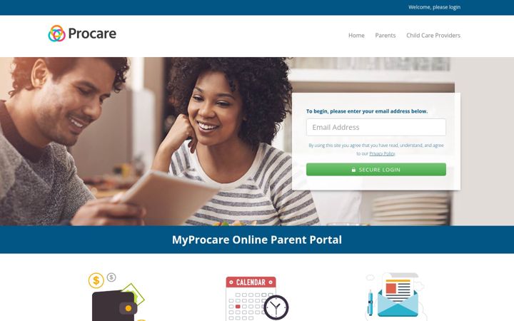 Kuvakaappaus sivustosta myprocare.com